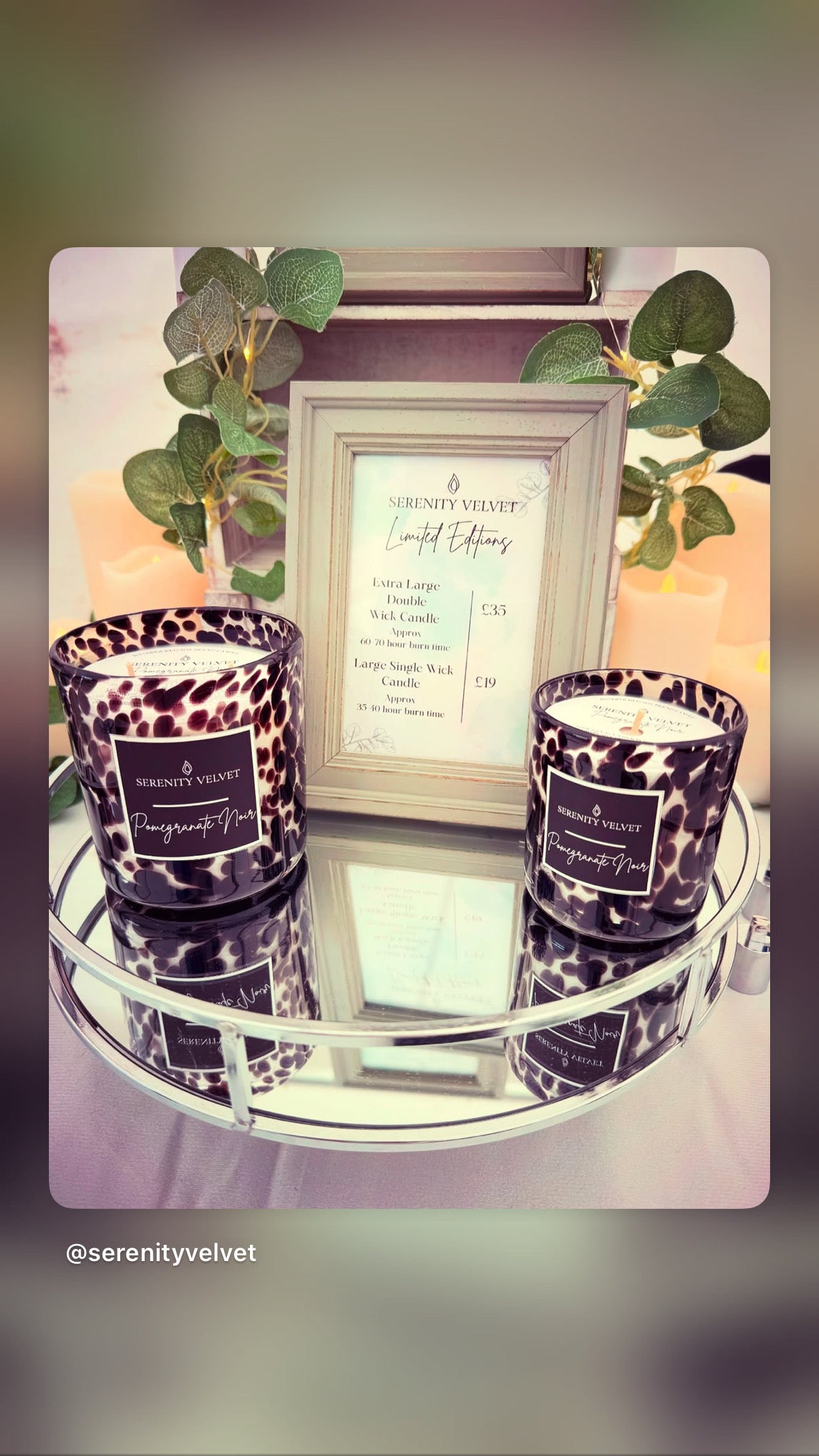 Limited Edition Pomegranate Noir XL double wick candle