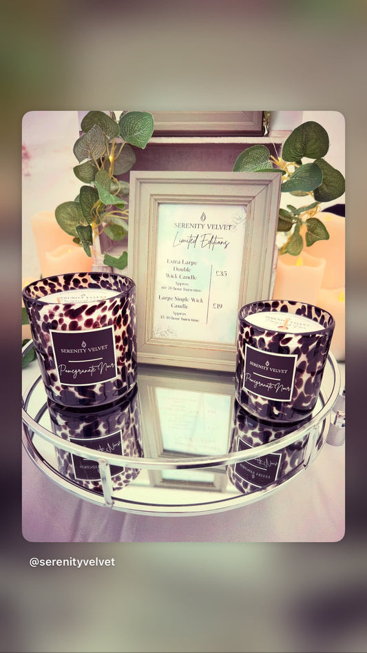 Limited Edition Pomegranate Noir single wick candle